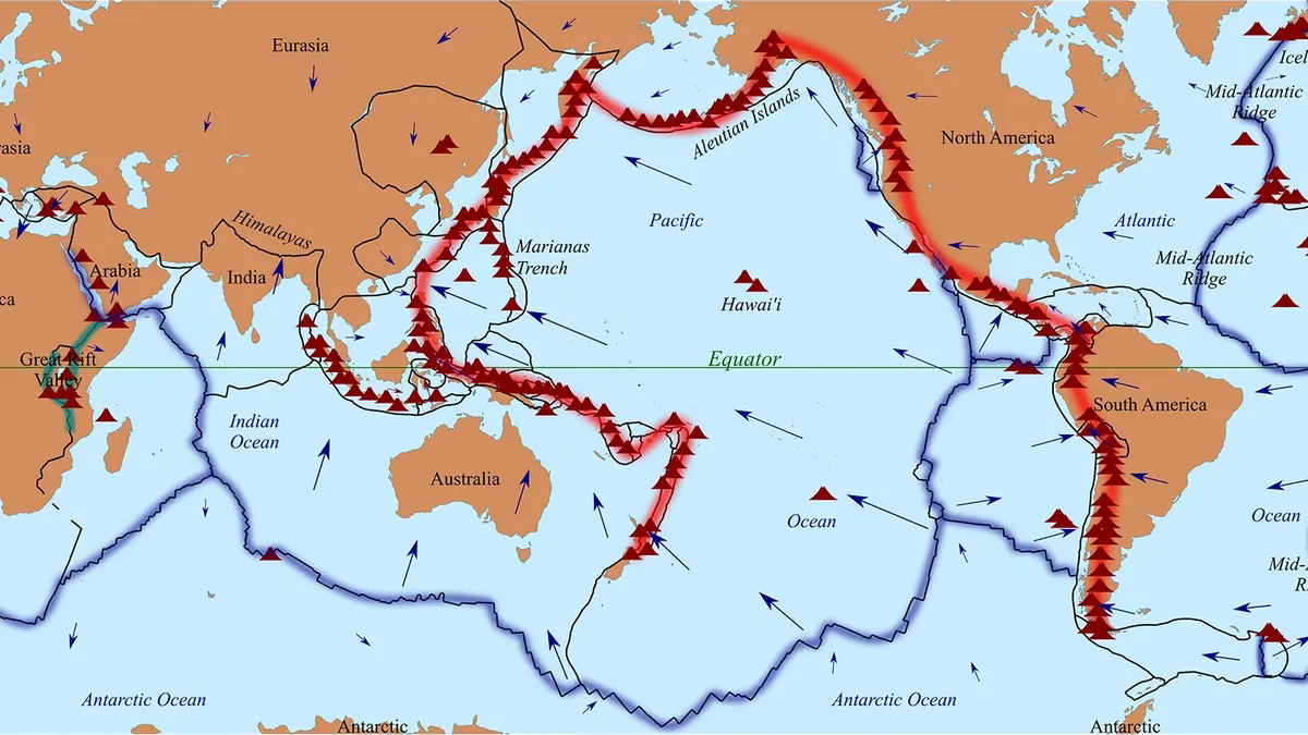 What is ring of fire, why do earthquakes tsunamis occur
