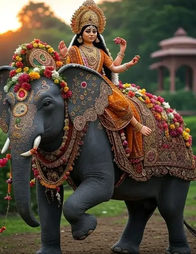 Navratri me kaise tay hota hai Maa Durga Ka Vahan