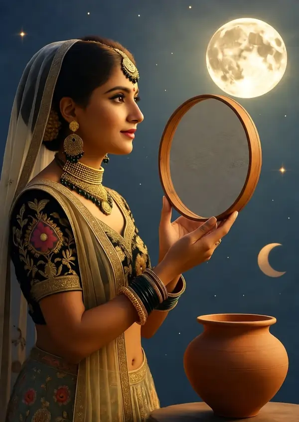 Karwa Chauth : इस करवा चौथ बन रहा चंद्र-सूरज का दुर्लभ संयोग karwa chauth 2025 date shubh muhurat puja vidhi