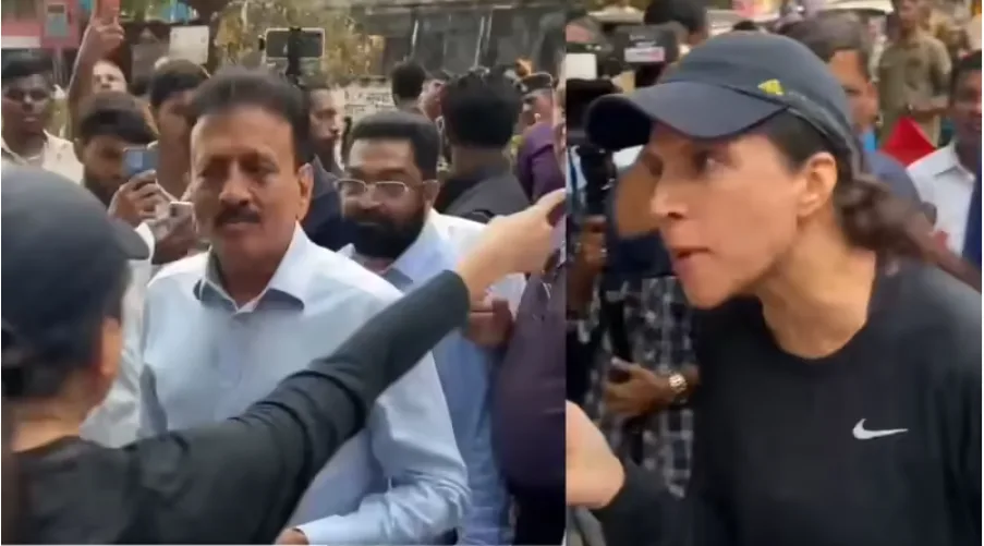 Case against mumbai woman protested traffic jam BJP rally