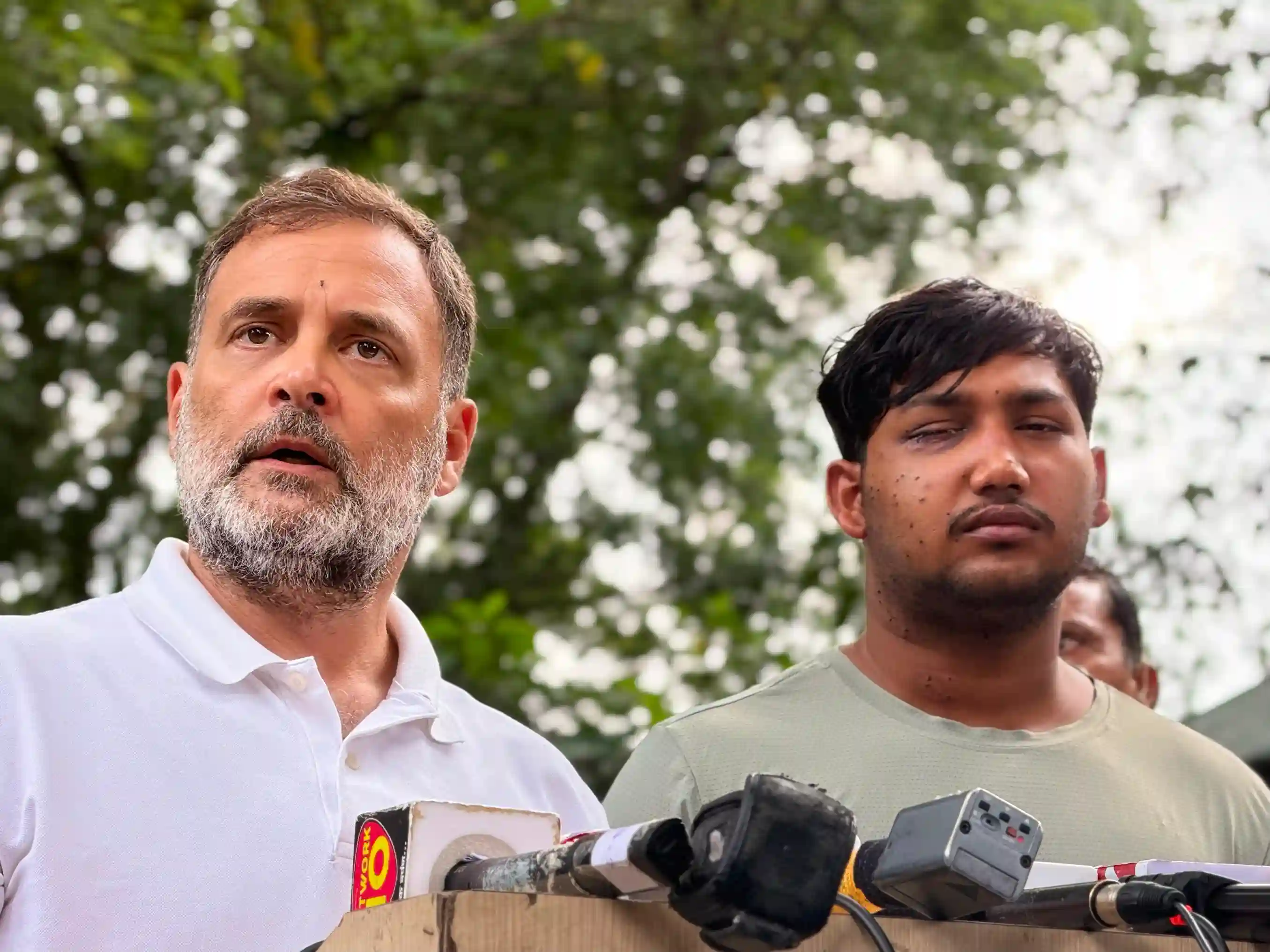 Rahul Gandhi Pellet Gun Allegation CJP protest