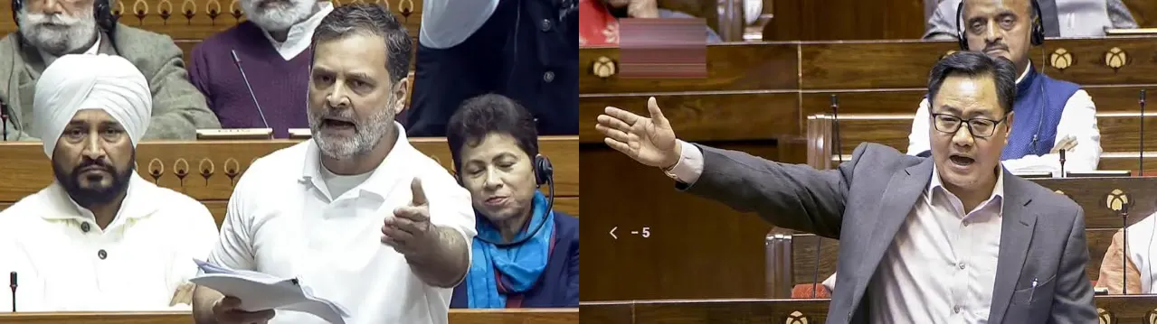 Rahul Gandhi Lok Sabha speech uproar in the Lok Sabha