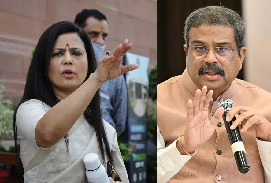महुआ मोइत्रा का धर्मेंद्र प्रधान पर तंज, बोलीं- ‘शायद इस्तीफा लिखना नहीं आता’ Mahua Moitra takes dig at Dharmendra Pradhan student protest