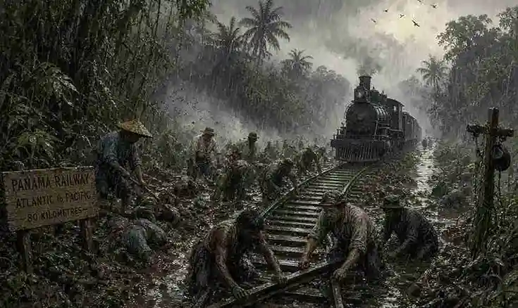 अमेरिका में बिछाई गई इतिहास की सबसे खूनी रेलवे लाइन Deadliest Railway History America Panama Route Story